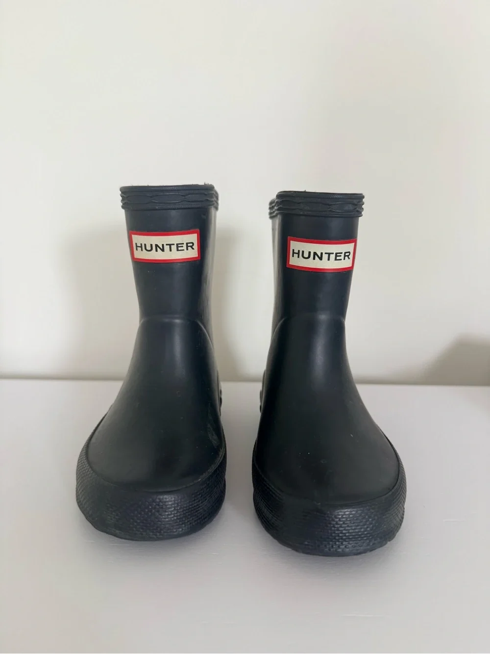 Hunter Kids First Classic Rain Boots Black Size 4